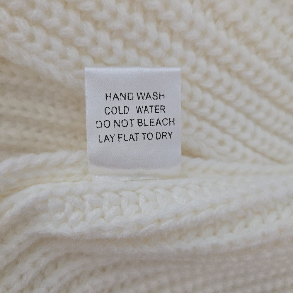 Ivory Long Knit Sweater Dress - Picture 7 of 7